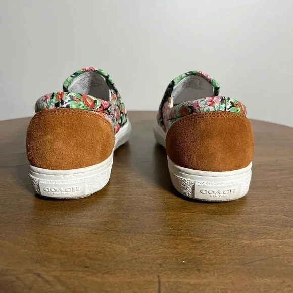 Coach WOMENS FLORAL/ANIMAL SKATE SLIP ON SNEAKERS 5.5 - Women - Picture 3 of 5
